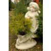Donica z figurą dziewczynki wys. 88 cm szer. 35 cm