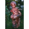 Figura wodna Chłopiec Pozujący z Rybą wys. 81 cm szer. 22 cm