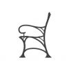 Komplet żeliwnych nóg do ławki z podłokietnikiem