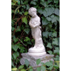 Rzeźba dziecka z ptaszkiem 46 cm – dekoracja ogrodowa
