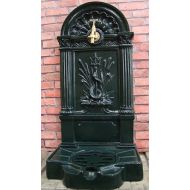 Ogrodowa Instalacja Naścienna z Zielonym Wykończeniem i Kranem - Ogrodowa Instalacja Naścienna z Zielonym Wykończeniem i Kranem - fontanna_ogrodowa_scienna_aramis_zielona_-_zeliwna_z_kranem_dekoracyjnym_(1).jpg